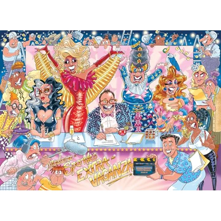 Wasgij Original 42 Rule The Runway!, Puzzle mit 1000 Teilen und glamourösem Drag Queens Thema – Bild 3