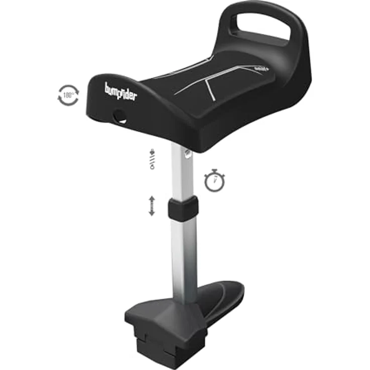 Bumprider Seat+ Buggy Board, abnehmbarer Sitz für 100% aller Kinderwagen, Schwarz, 700 g – Bild 2