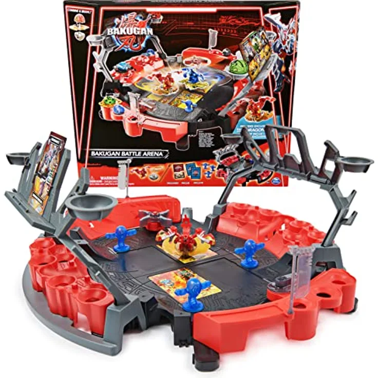 Bakugan 3.0 Battle Arena mit Special Attack Dragonoid, Spielfeld mit individuell zusammenstellbarer Actionfigur und Sammelkarten, für Kinder ab 6 Jahren