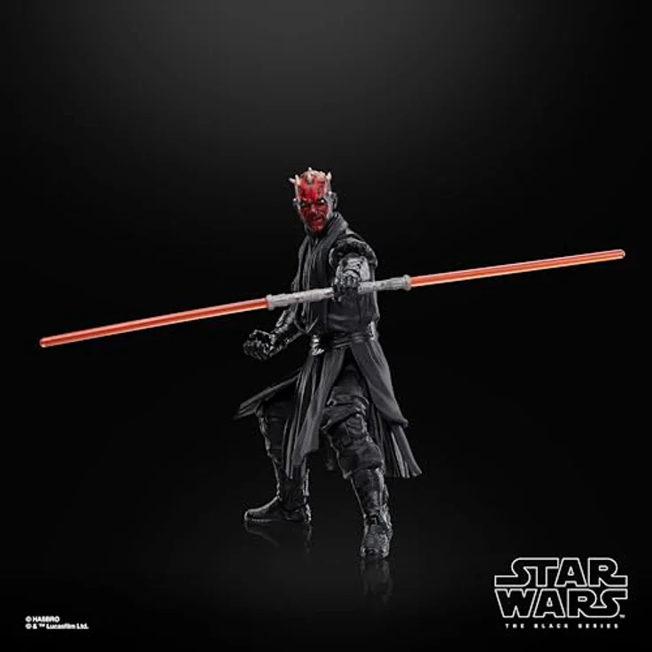 Star Wars The Black Series Qui-Gon Jinn, Darth Maul, Obi-Wan Kenobi Actionfiguren Set, 15,2 cm mit Lichtschwert-Zubehör, Fensterbox-Verpackung – Bild 4