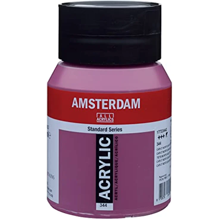 Amsterdam Standard Series Acrylfarbe, 500 ml Flasche in Caput Mortuum Violett 344, lichtecht und schnell trocknend, ideal für Wandmalereien – Bild 1