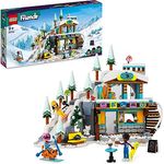 LEGO 41756 Friends Skipiste und Café, Winter-Set mit Liann-, Aron- und Zac-Minipuppen, Plus Fuchs-Tierfigur, Spielzeug für Kinder, kreatives Geschenk zu Weihnachten für 9-jährige Mädchen und Jungen