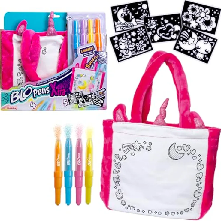 Lansay Schreibset Styl'bag, buntes Schreibset mit Malvorlagen, rosa