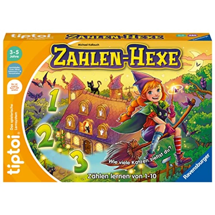 Ravensburger tiptoi Spiel 00132 Zahlen-Hexe, Zählen lernen von 1 - 10 für Kinder ab 3 Jahren – Bild 2