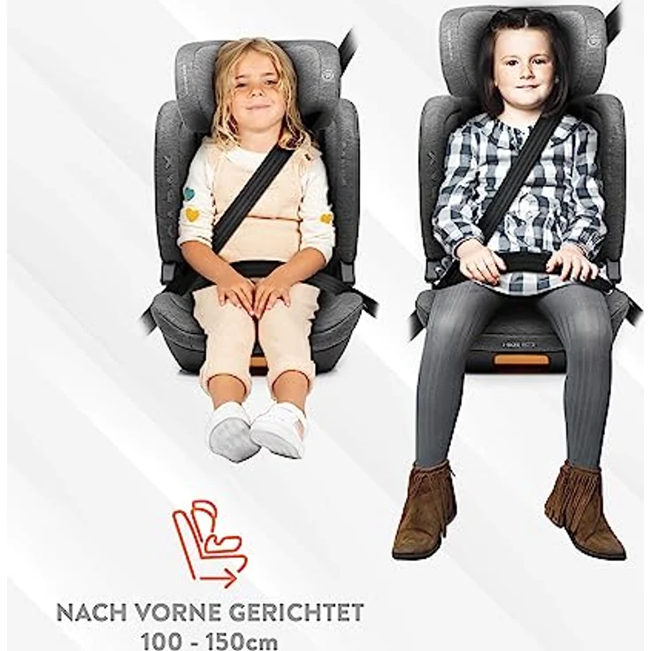 Babyauto Capax Autositz i-size, mit Isofix, 15 bis 36 kg, verstellbare Kopfstütze für 4 bis 12 Jahre – Bild 3