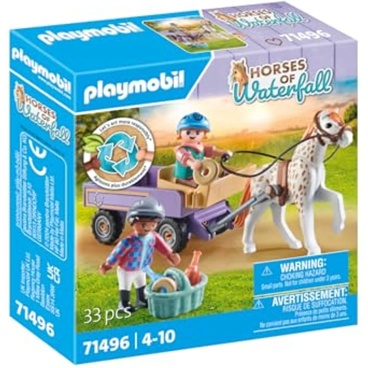 Playmobil® Konstruktions-Spielset Ponykutsche (71496), Horses of Waterfall, (33 St), Made in Europe – Bild 3