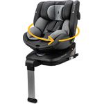Osann Autokindersitz Eno360 SL i-Size, 360° drehbarer Reboarder Kindersitz Isofix, ab Geburt bis 12 Jahre, 40-150 cm, Baby Autositz, grau