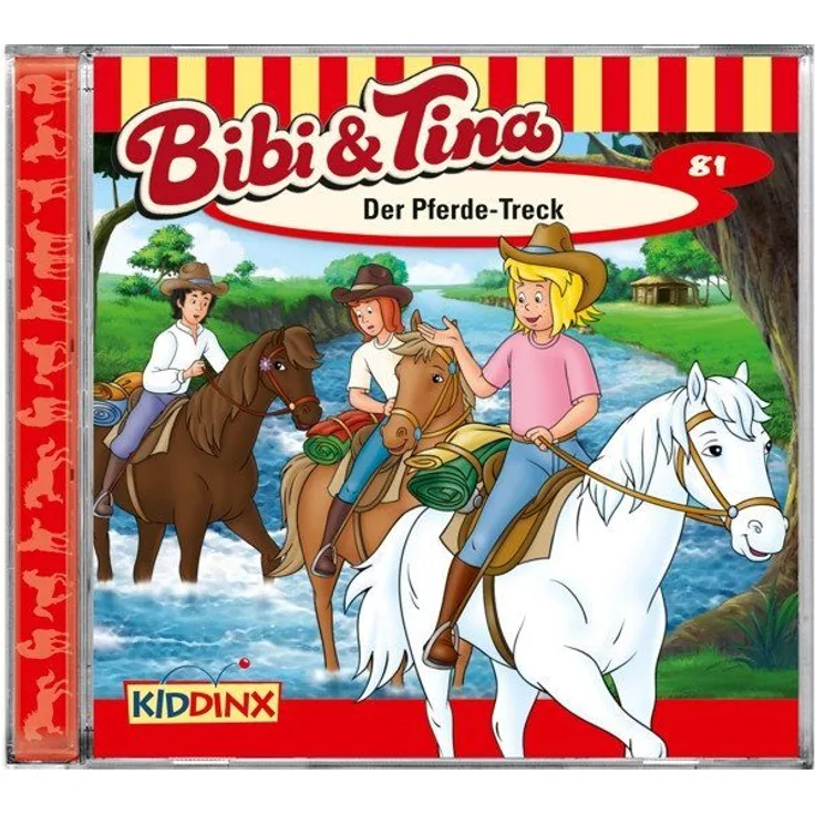Kiddinx Hörspiel-CD Bibi & Tina - Der Pferde-Treck, 1 Audio-CD, Abenteuer in Ungarn mit Nonius-Pferden
