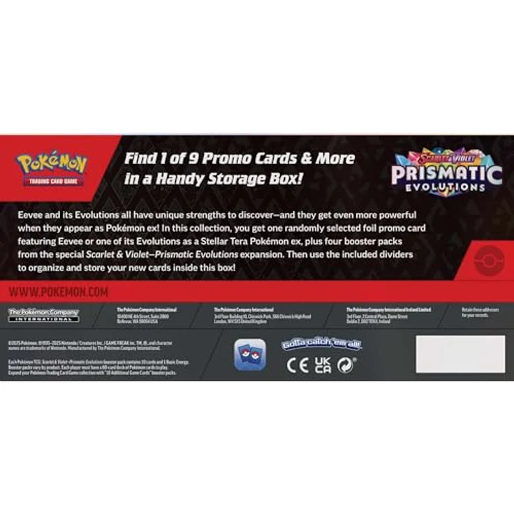 The Pokemon Company POKÉMON 10096 Scarlet & Violet 8.5 Prismatc Evolution Surprise Box mit vier Prismatic Evolutions Boosterpacks – Bild 3