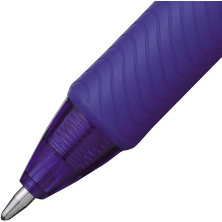 Pentel Gel-Tintenroller EnerGel BL 110, Druckmechanik, schnell trocknende Tinte, 0,5 mm Strichstärke, Blau, 12 Stück – Bild 5
