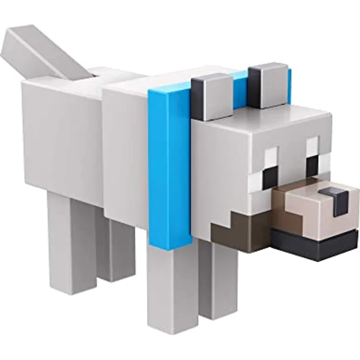 Mattel Minecraft HFC30 - Actionfigur Wolf zum Selberbauen (8 cm), 1 Portalteil und Zubehörteil, Spielzeug Geschenk zum Sammeln für Fans und Kinder ab 6 Jahren – Bild 5