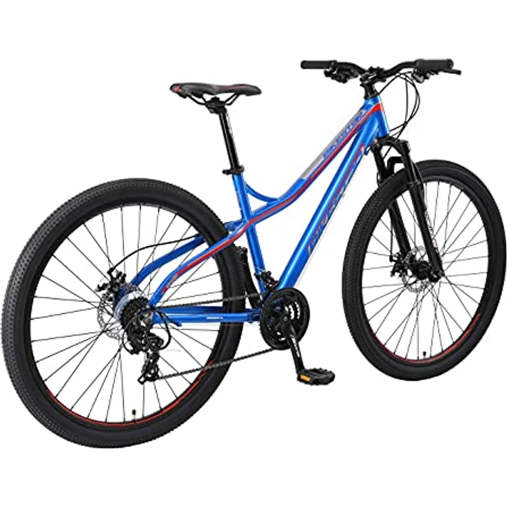 BIKESTAR Hardtail Aluminium Mountainbike 29 Zoll, 21 Gang Shimano Schaltung mit Scheibenbremse | 18 Zoll Rahmen MTB Erwachsenen- und Jugendfahrrad | Blau – Bild 3
