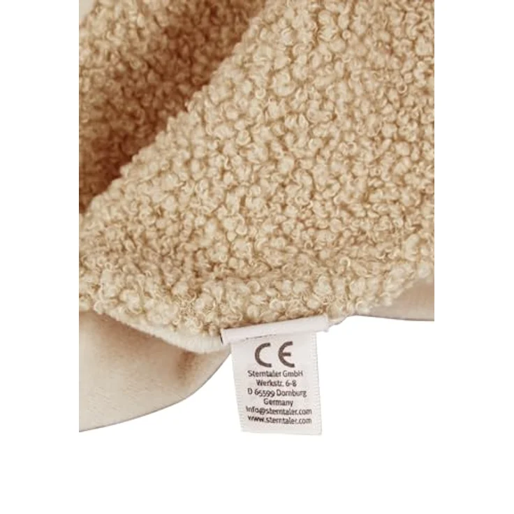 Sterntaler Schmusetuch M Schaf Flocke, weiches Boucle und Boa, Sicherheitsgeprüft, sandfarben – Bild 5