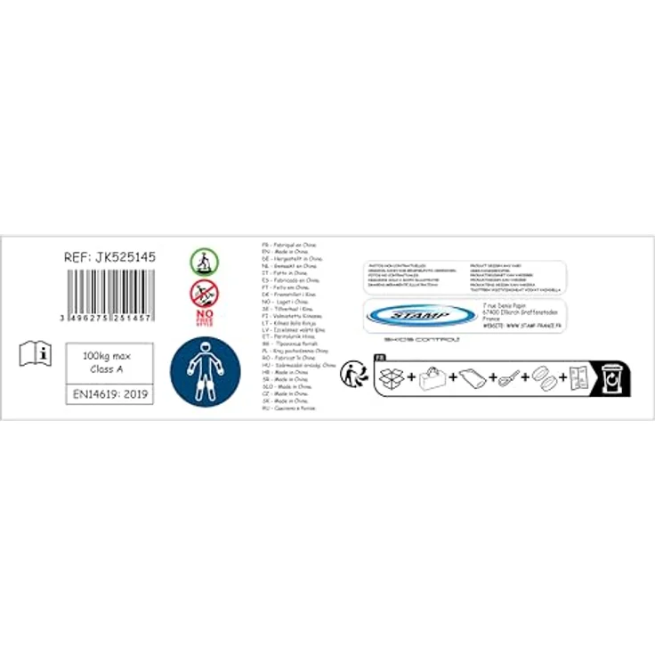 STAMP JK525145, Kinder Kickbike-Roller mit höhenverstellbarem Lenker, doppelter Federung und 145 mm Rädern, Unisex bis 100 kg – Bild 2
