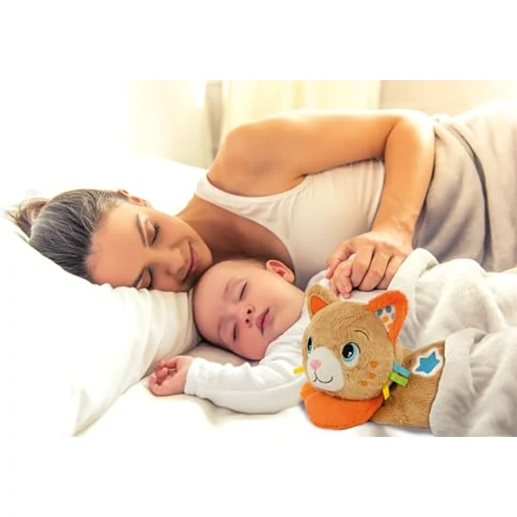 Clementoni Baby Kätzchen Ron-Ron, Plüschspielzeug mit Beruhigungsfunktion und Melodien, geeignet ab 0 Monaten – Bild 5