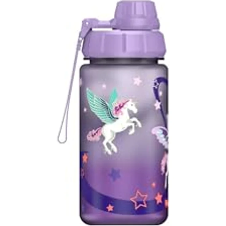 Step by Step Trinkflasche „Dreamy Pegasus“, lila, BPA-frei, 0,55 Liter, geeignet für heiße und kohlensäurehaltige Getränke, geruchs- und geschmacksneutral, für Schule und Kindergarten – Bild 2