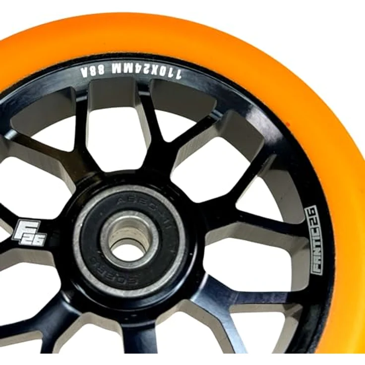 Fantic26 Stuntscooter A+ Ersatzteile Bundle mit 110mm Rollen, robusten Griffen und Griptape in buntem Design – Bild 8