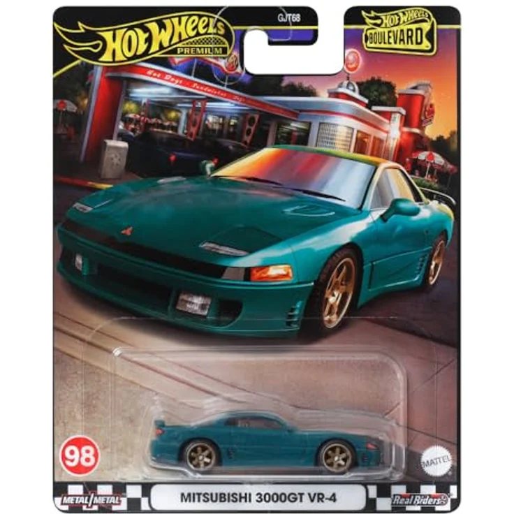 Hot Wheels Mitsubishi 3000GT VR 4 HRT68, 1:64 Die-Cast Spielzeug-Rennwagen mit authentischen Details – Bild 1