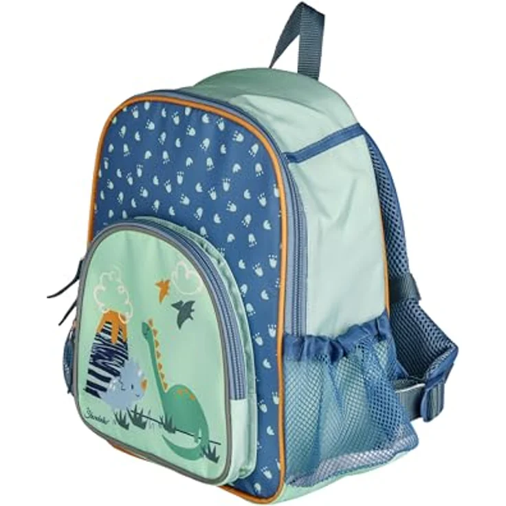 Sterntaler Rucksack Dino Rexi, Kindergartenrucksack in Grün mit Kühlfunktion und verstellbaren Gurten – Bild 5