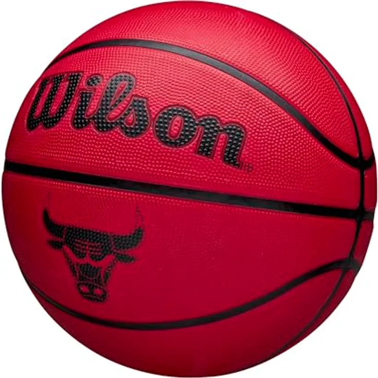 Wilson NBA Team Tribute Solid Basketball, Chicago Bulls, dreischichtige Konstruktion mit integriertem Design – Bild 3