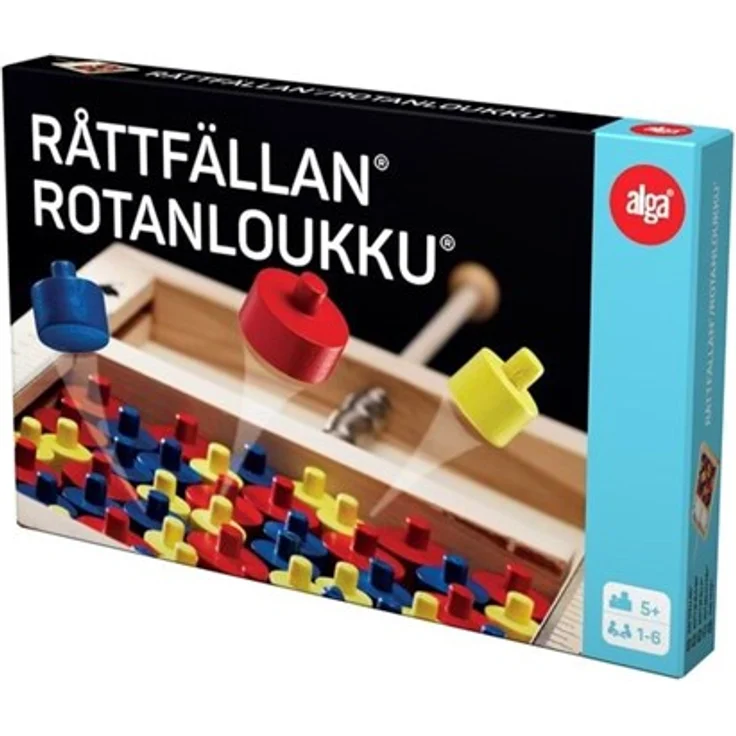 Alga Rottefælden, Mausefalle in Brettspiel-Format für Action und Geschicklichkeit