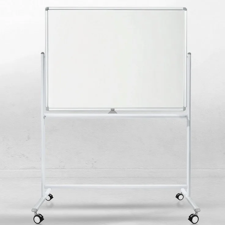 Master of Boards Wandtafel Whiteboard Stanford, Doppelseitige Magnettafel, Mobil & drehbar, 5 Größen verfügbar