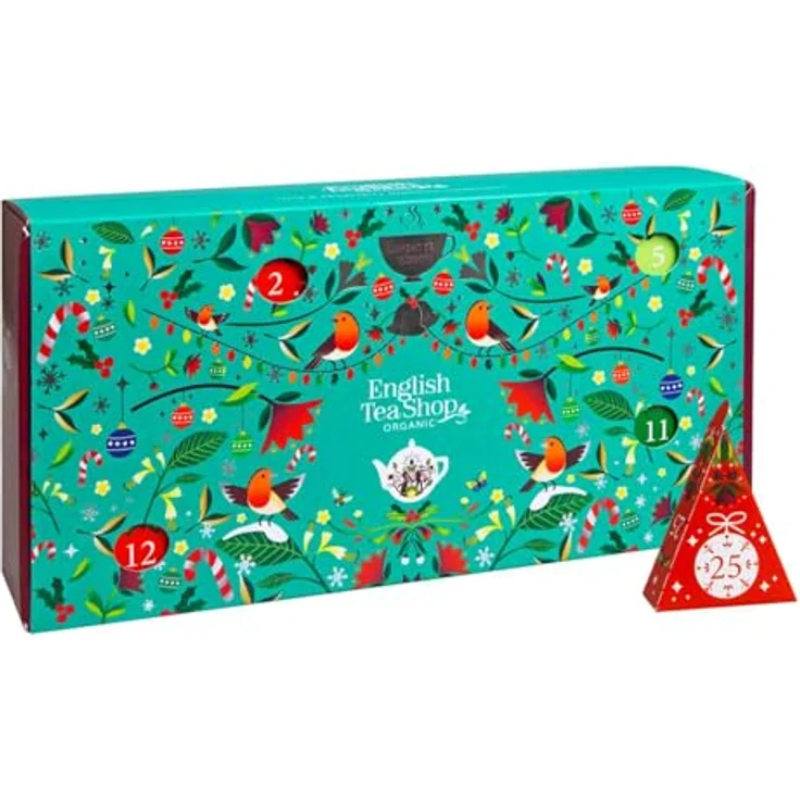 English Tea Shop ETS - BIO Tee Adventskalender "Christmas Vibes only", 24 erntefrische Tees in edlem Design, 25 Pyramidenbeutel – Bild 2