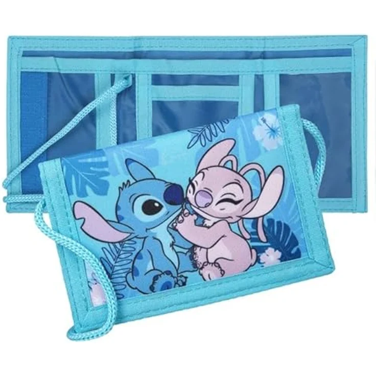 Undercover Lilo & Stitch Geldbörse für Kinder, 9 x 13 cm, Brustbeutel mit Reißverschluss, ideales Geschenk für Jungen und Mädchen – Bild 4