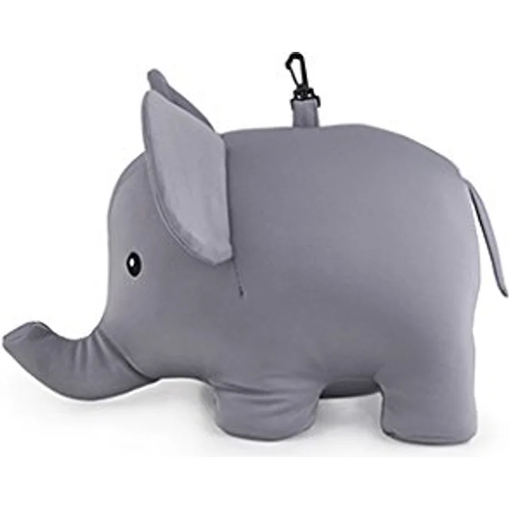 TOP Zip & Flip Elephant, Kinderkissen als Nackenstütze und Plüschtier, 36 x 24 x 21 cm – Bild 5
