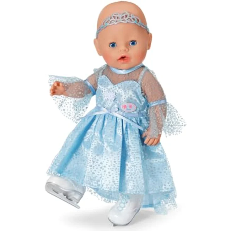 BABY born Eisprinzessinen-Kleid mit Schlittschuhen und Tiara für 43 cm Puppen, 836095 Zapf Creation – Bild 3
