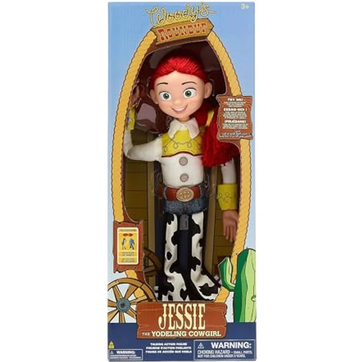 Disney Toy Story Jessie Interaktive sprechende Actionfigur, 38 cm, mit 14 Sätzen und abnehmbarem Cowboyhut – Bild 4