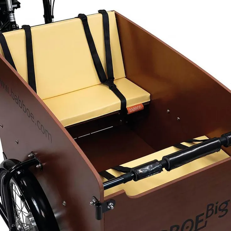 BOET by Babboe Babboe Kissenset Mellow Yellow für Big/Dog, Fahrradanhänger, Velokindersitz