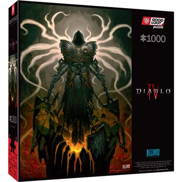 Good Loot GDL24491 Diablo IV Inarius Puzzle, 68.3 x 48 cm - Spectacular Graphics, Durable Structure, Canvas Effect – Bild 3