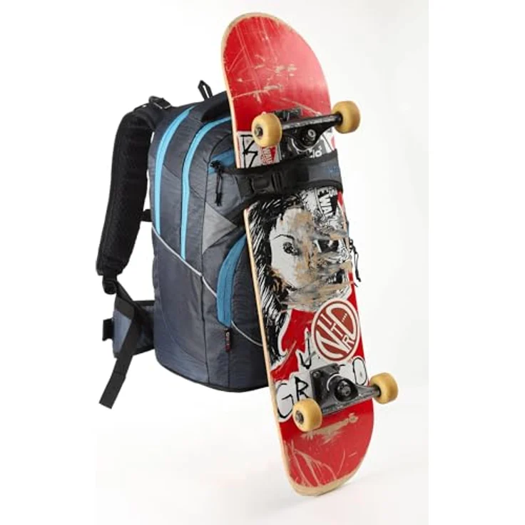 NITRO Schulrucksack SUPERHERO, Haze, mit integrierter Thermotasche, ergonomischen Schultergurten und 360° Reflektoren – Bild 5