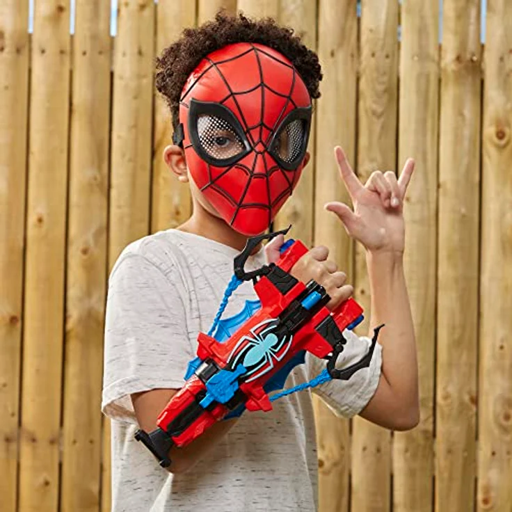 Marvel Spider-Man Dart & Splash Blaster, Superhelden-Spielzeug ab 5 Jahren, Nerf Spider-Man Blaster, spritzt Wasser – Bild 5