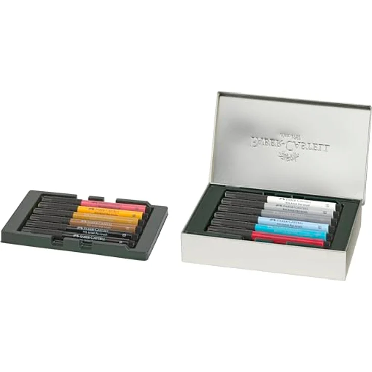 OTTO Pitt Artist Pen Tuschestift Geschenkset London, 12-teilig, pigmentierte wasserfeste Tusche, flexible Pinselspitze – Bild 3