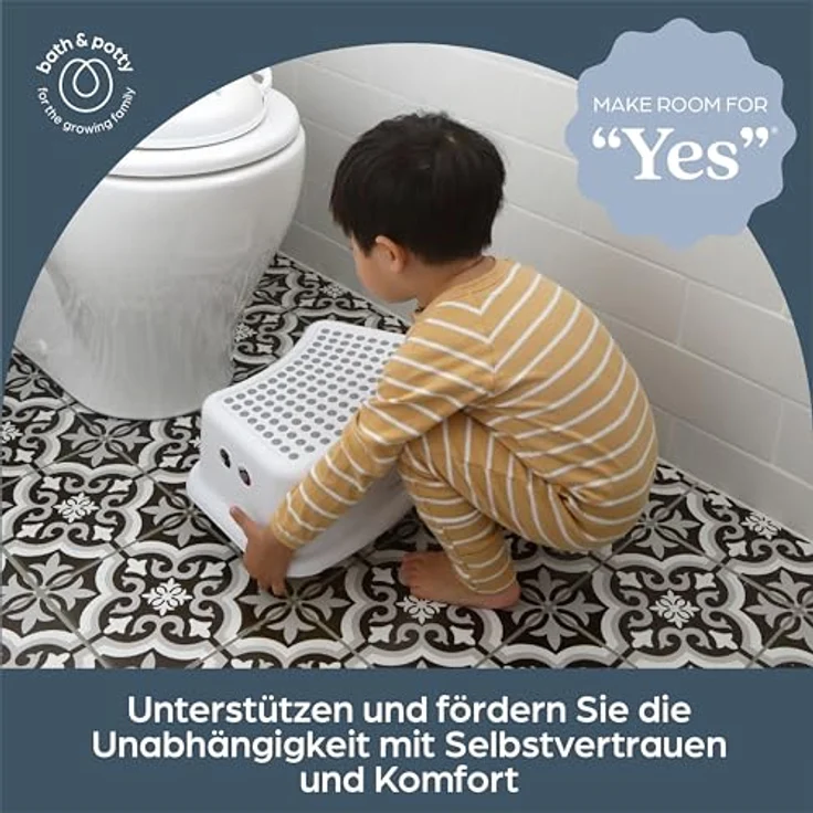 Dreambaby Baby-Toilettensitz, 2-in-1 Kindertoilettensitz mit Hocker, weiß/grau, inkl. Töpfchensitz und Tritthocker, für Kinder bis 100 kg – Bild 8