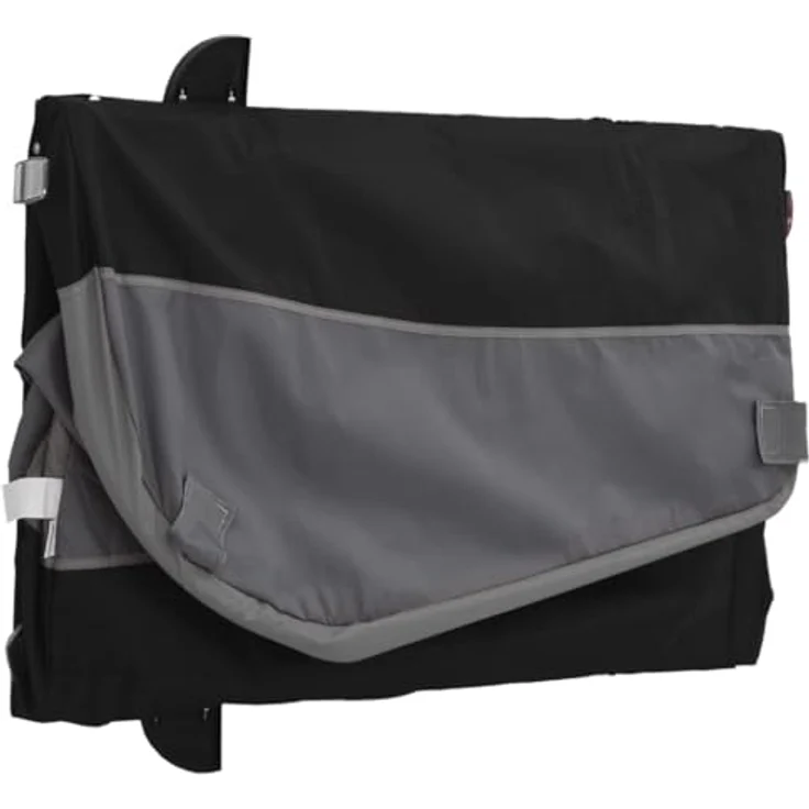 vidaXL Fahrradlastenanhänger Fahrradanhänger Schwarz und Grau 30 kg Eisen, Robustes Material, Praktisches Design, Cleveres Design – Bild 10