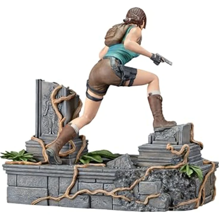 Dark Horse Deluxe Tomb Raider: Lara Croft PVC Statue, 23,4 cm hoch, mit austauschbaren Armen (Pistole und Kletteraxt) – Bild 5