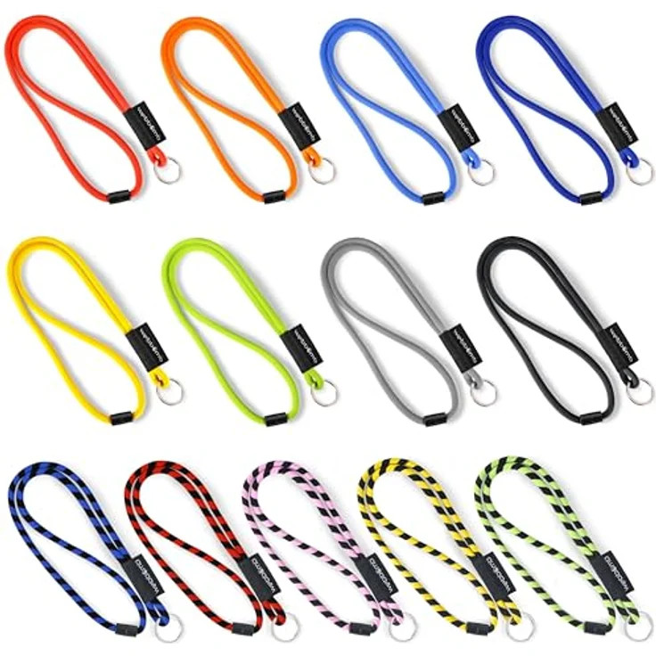 WEBBOMB Schlüsselanhänger Lanyard Tubular Schlüsselband mit Sicherheitsverschluss Schlüsselring – Bild 2