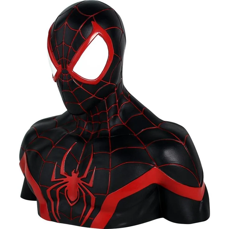 Semic Distibution Morales Deluxe Spardose Spider-Man (Miles Morales), 25 cm, Mehrfarbig aus PVC – Bild 1