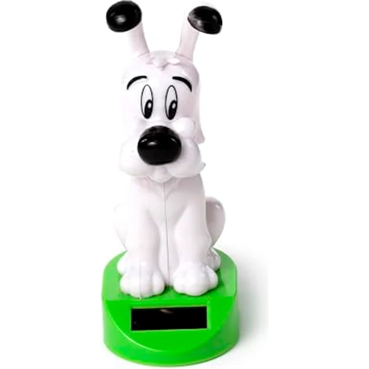 PUCKATOR Wackelfigur Idefix (Dogmatix) Asterix, Solarfigur für drinnen und draußen mit Wackelkopf, detailgetreue Darstellung – Bild 3