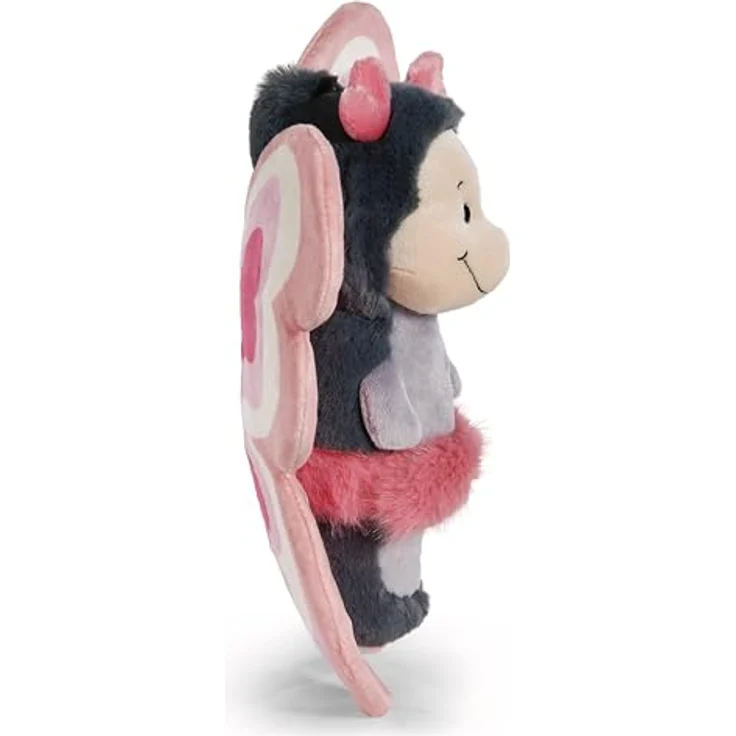 Nici Kuscheltier Love Schmetterling, 21 cm, plüschig in Grau-Rosa, abnehmbare Flügel, Geschenkbox, aus recyceltem Material – Bild 2