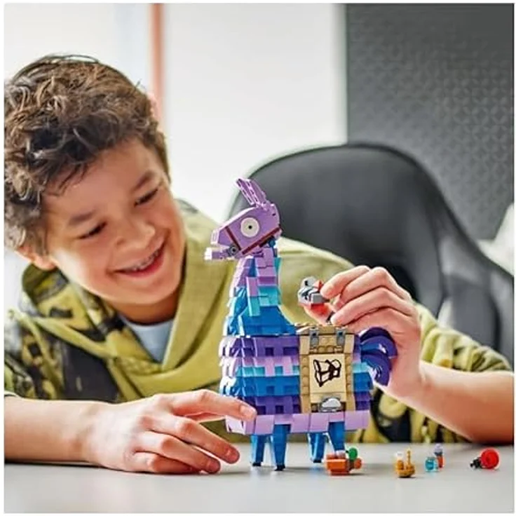 LEGO Fortnite Supply Llama 77071, Bauset mit beweglichem Kopf, Zubehör wie Greifer und Schlürfsaft, für kreative Mädchen und Jungen ab 12 Jahren – Bild 2