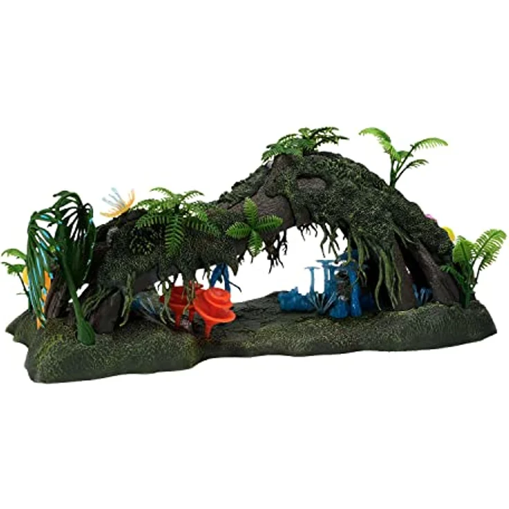 Mcfarlane Toys Avatar W.o.p Deluxe Playset Omatikaya Regenwald mit Jake Sully Figur, mehrfarbig, mit Schwarzlichtlampen und 6 Artikulationspunkten – Bild 6