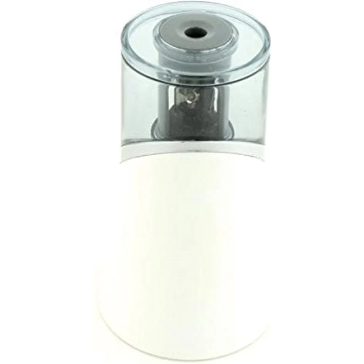 WESTCOTT iPoint Evolution Anspitzer, batteriebetrieben für Stifte bis 8 mm Ø, weiß, großer Auffangbehälter, automatische Spitzfunktion, Titannitrid beschichtete Klingen – Bild 4