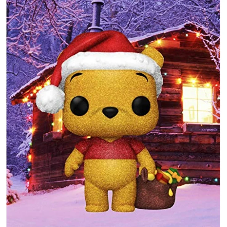 POP! Disney 614 Winnie The Pooh Diamond Collection Exclusive, Funko Pop Holiday Glitter Figur, 2020 Exklusive Veröffentlichung – Bild 2