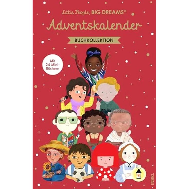 Sonstige Verlage Little People, BIG DREAMS - Adventskalender mit 24 Minibüchern für Kinder ab 4 Jahren, bunt – Bild 1