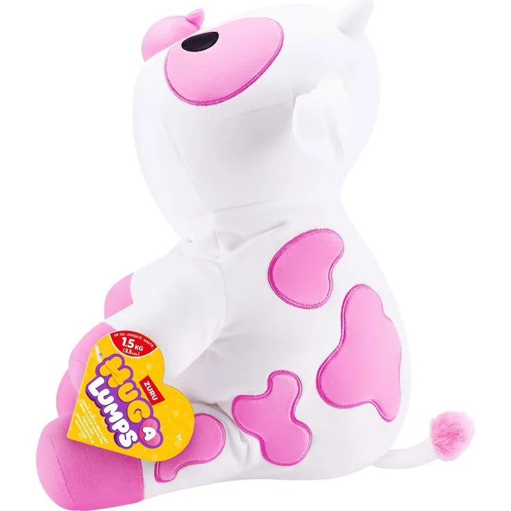 Zuru Hug-A-Lumps, Medium Kuscheltier Kuh Plüsch, gewichtetes Spielzeug 1,5 kg, ideal zum Kuscheln und Entspannen