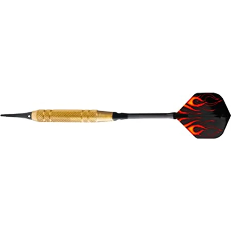 Karella Softdarts Großbox 24 St., Messingbarrel, Alushaft, 18g, 2 BA Kleingewinde, Schwarze Softspitze – Bild 5